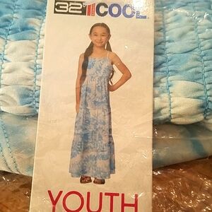 NWT blue tie dye maxi dress